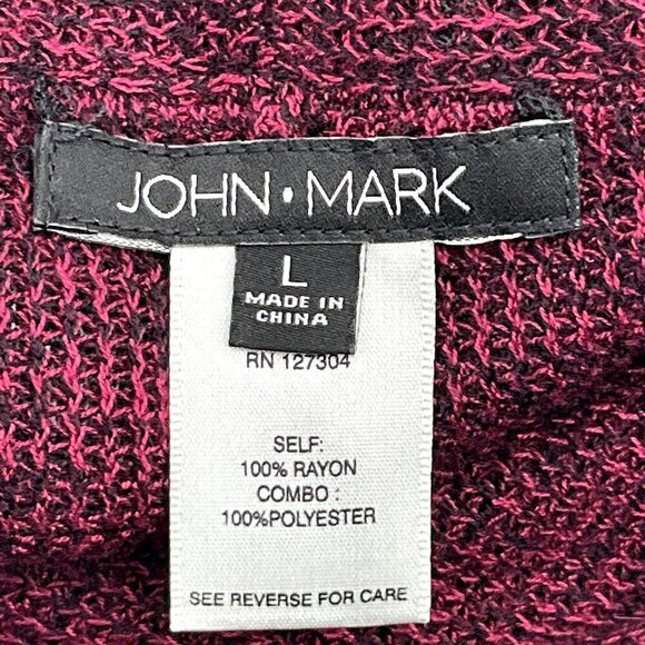 John Mark Cardigan Women L Multi-Color Patchwork Floral Draped Tunic Hippie BOHO - Picture 3 of 11